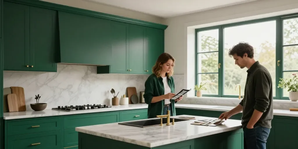 Cuisine vert émeraude : pourquoi cette teinte luxe ne convient pas à tous les intérieurs (et comment vérifier avant d'investir)