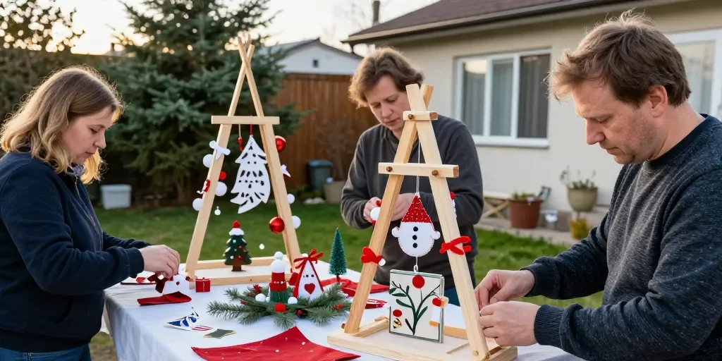 Décoration de Noël extérieur fait maison : fabriquer sans attendre septembre, en 3 étapes intelligentes